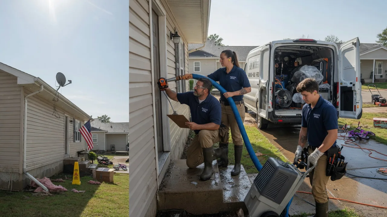 Ceiling Water Damage Restoration in Montgomery, TX near me
